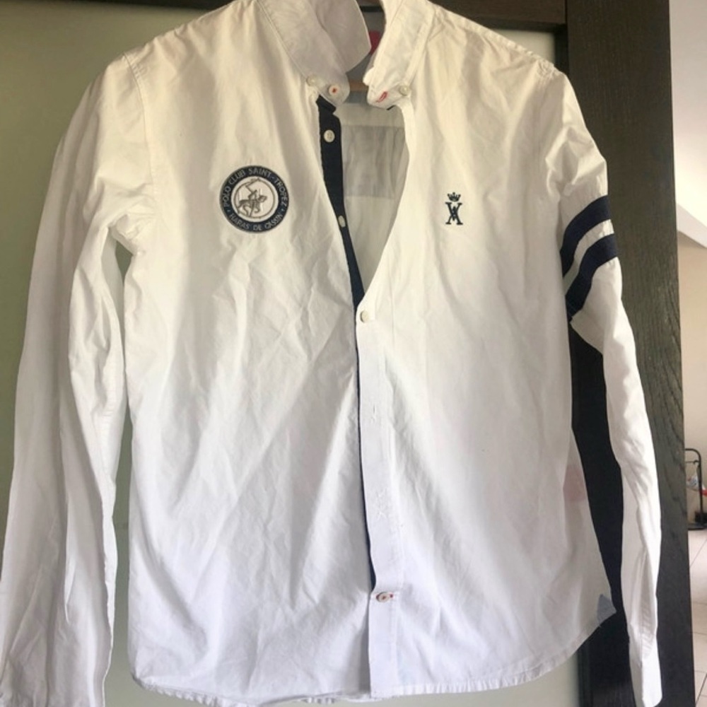 Shirt button down 14T white collection Saint Tropez Vicomte A White